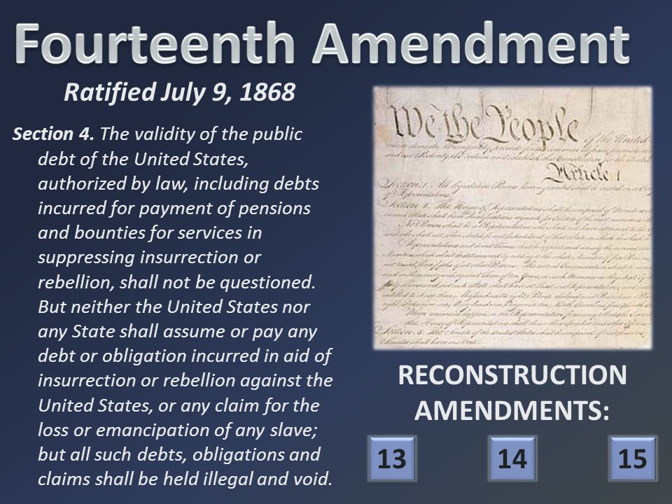 US Constitution - 5th and 14th Amendments